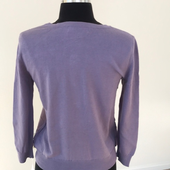 NWT! MICHAEL MICHAEL KORS Lavender Size S Cardigan - Picture 3 of 5